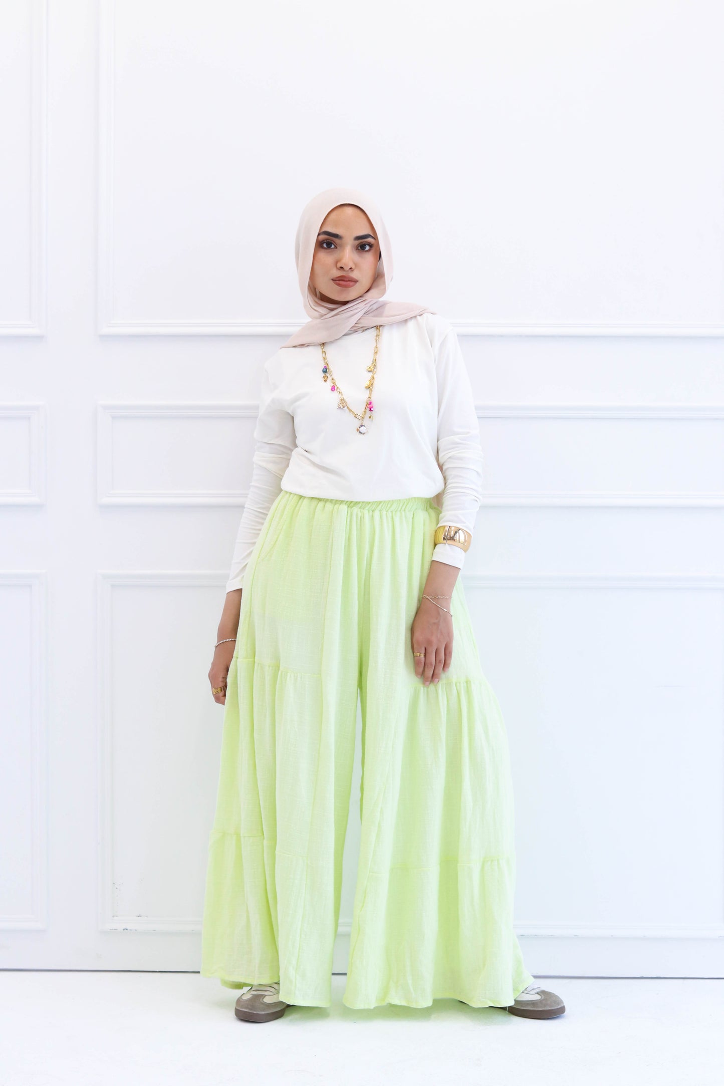 Butter Yellow Wide Leg Pants