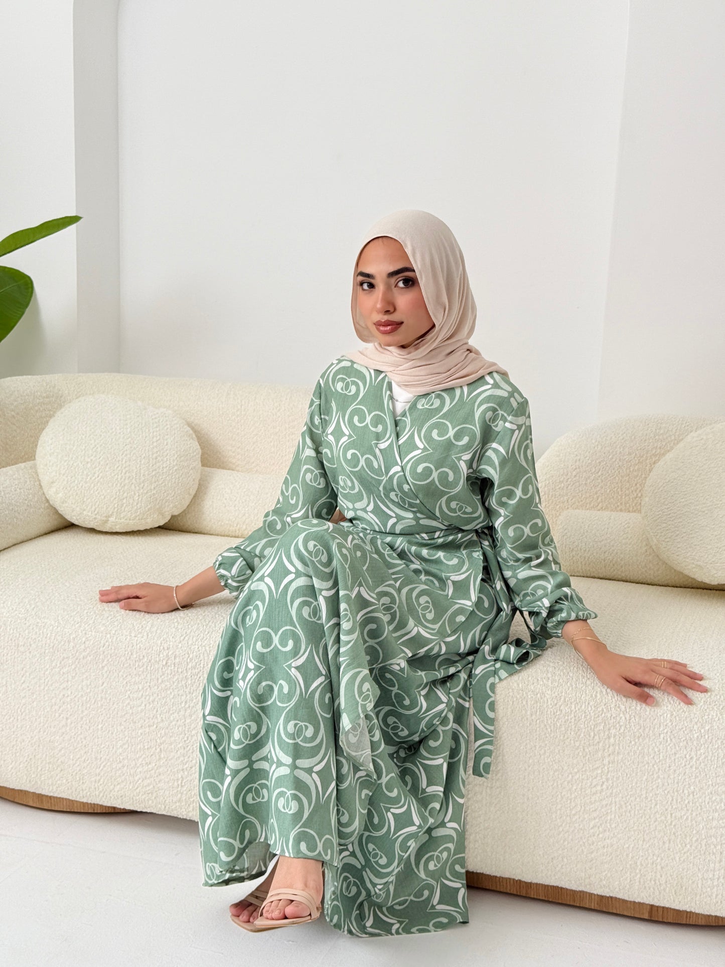 Candy Kayan Dress In Mint Green