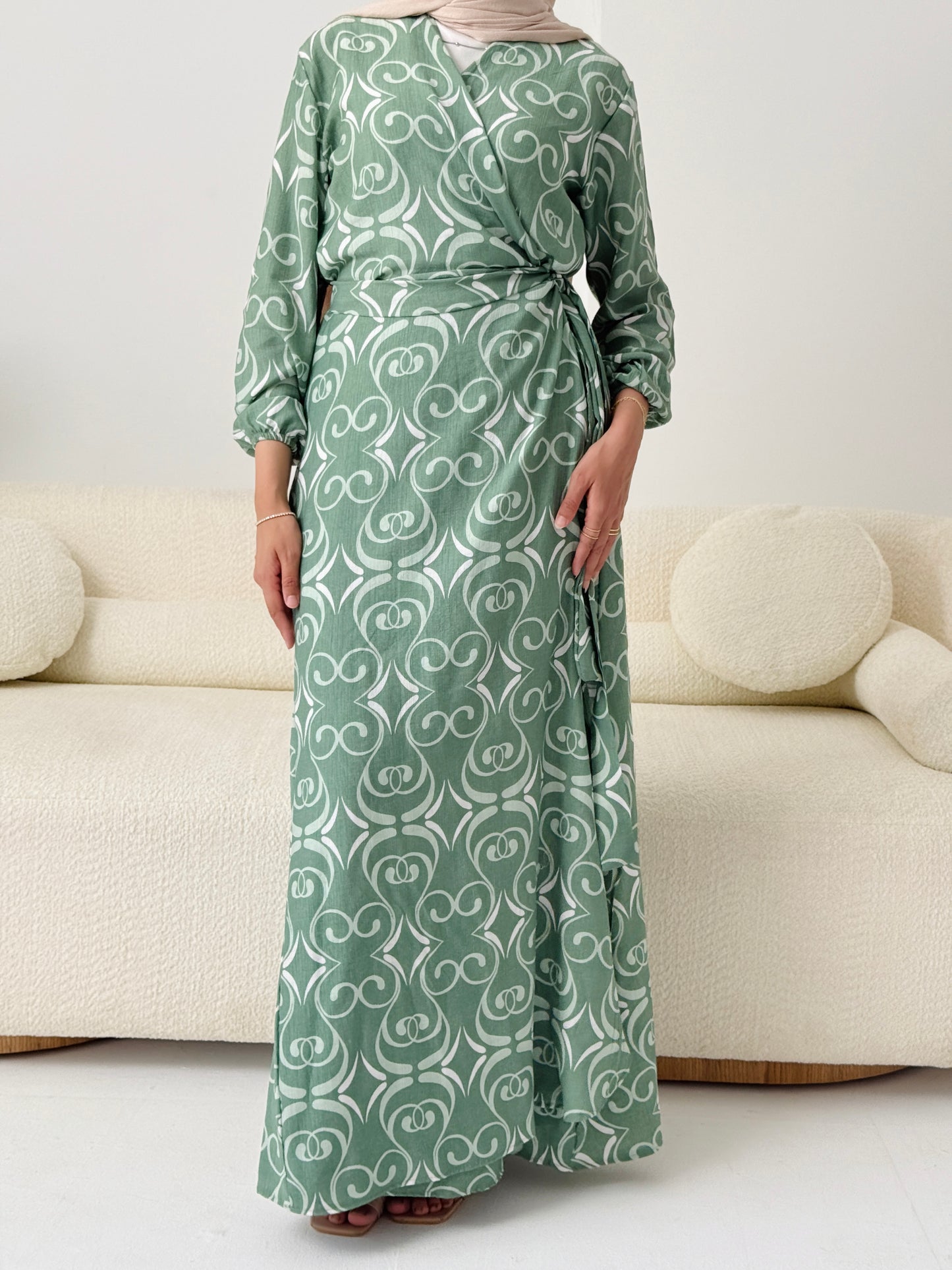 Candy Kayan Dress In Mint Green