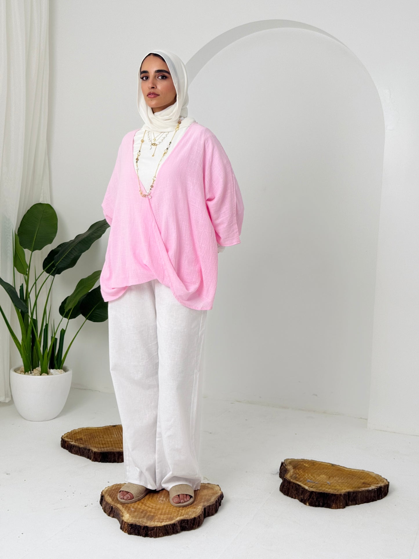 Qurwazih Top In Pink