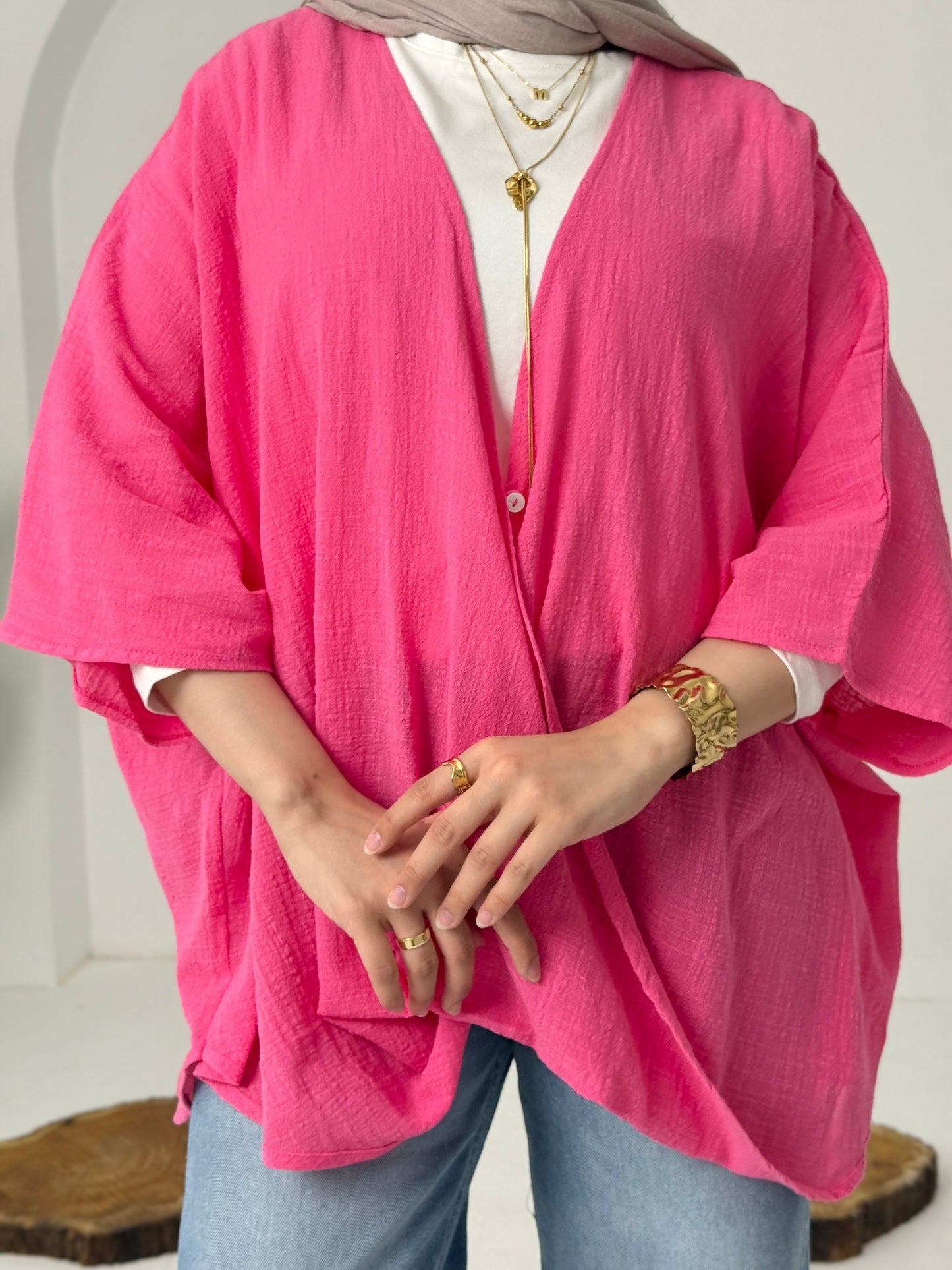 Qurwazih Top In Fucshia
