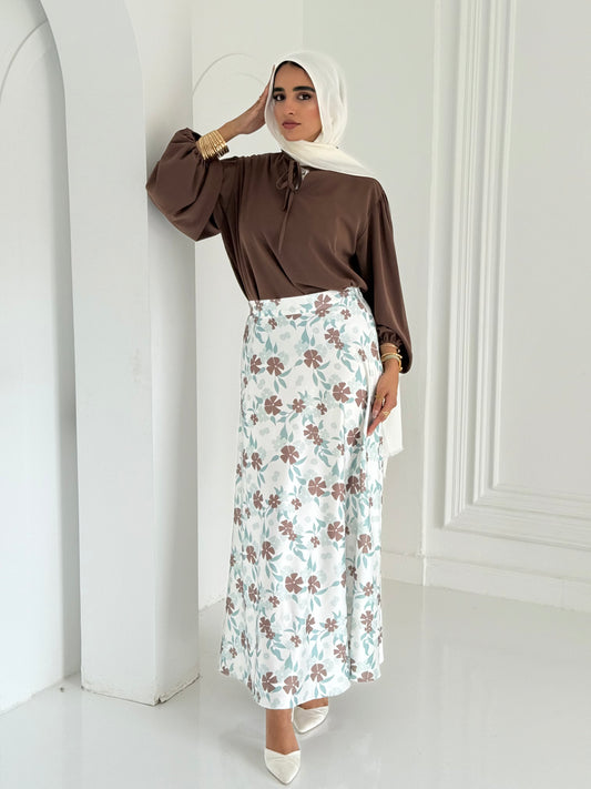 Geska Blouse In Brown