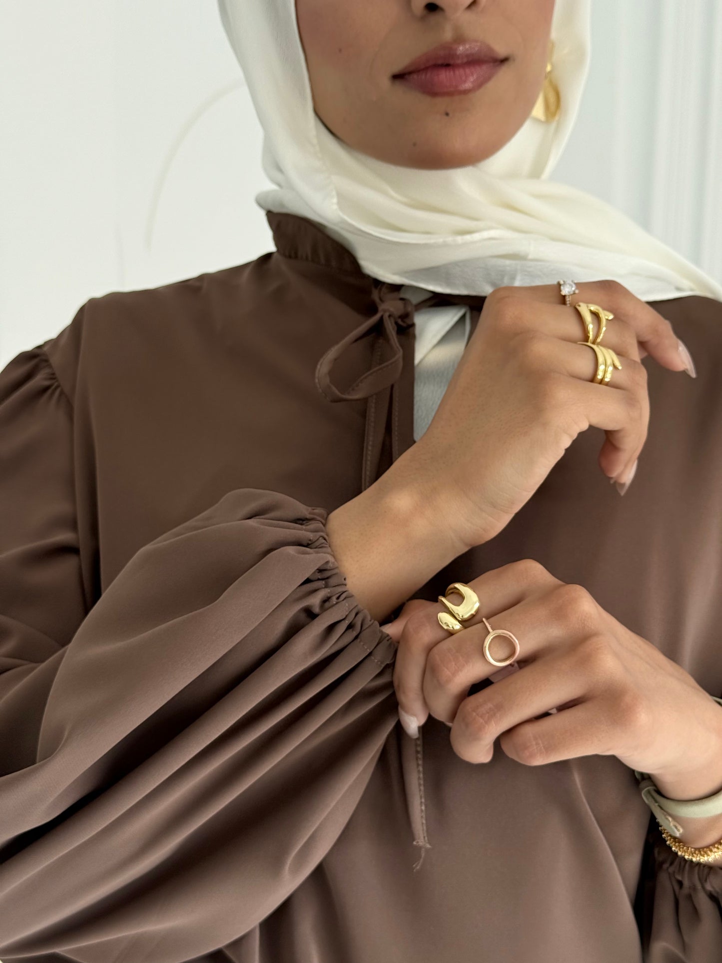 Geska Blouse In Brown