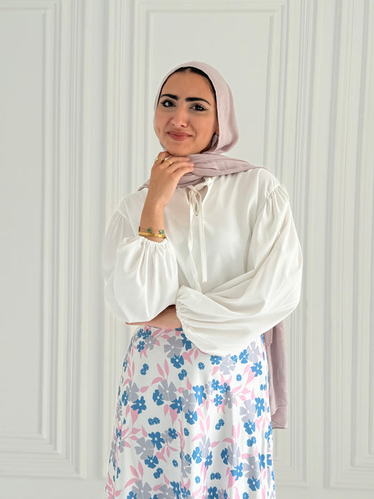 Geska Blouse In White