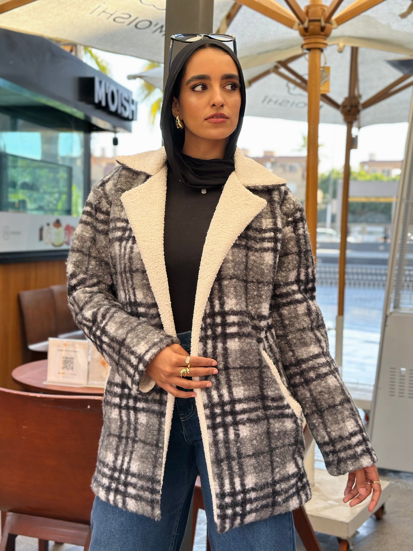 Checkered Jacket — Grey