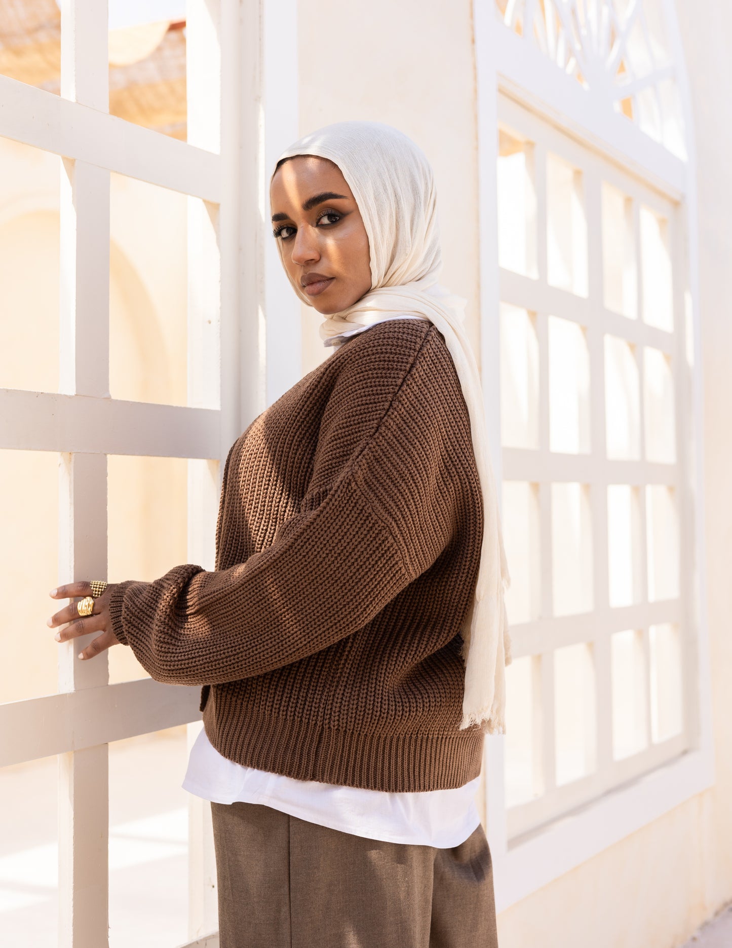 Aura Sweater — Chocolate Brown