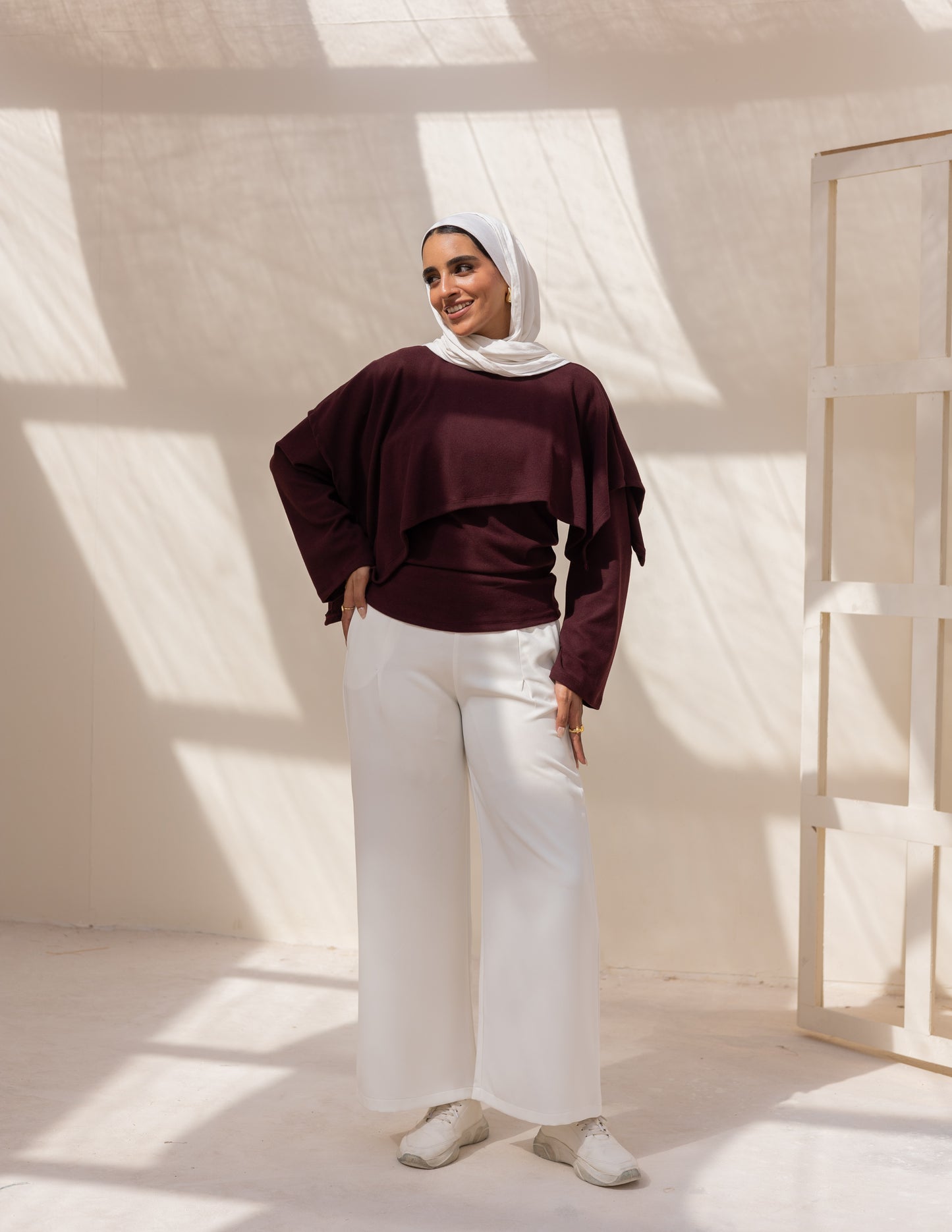 The Knyt. Top — Burgundy