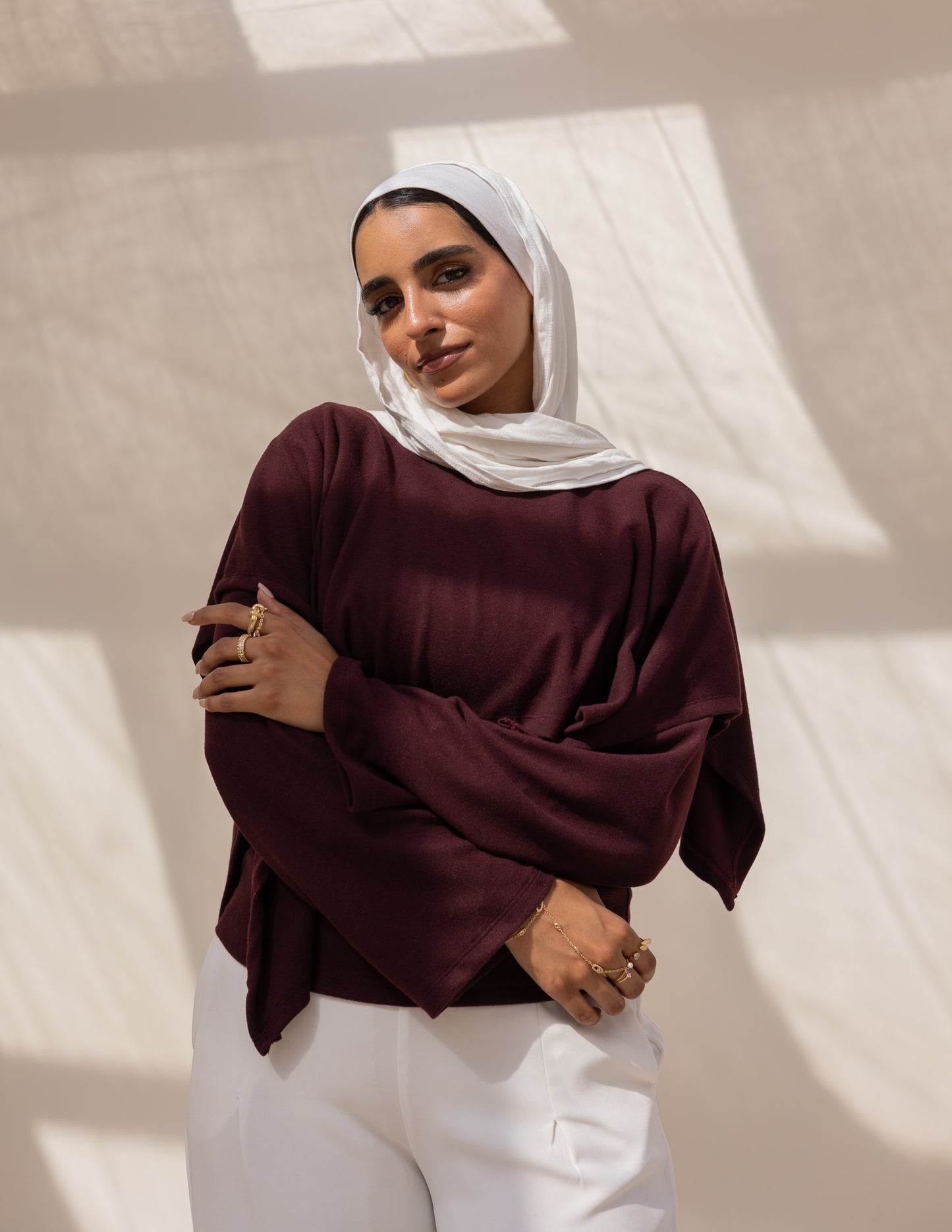 The Knyt. Top — Burgundy