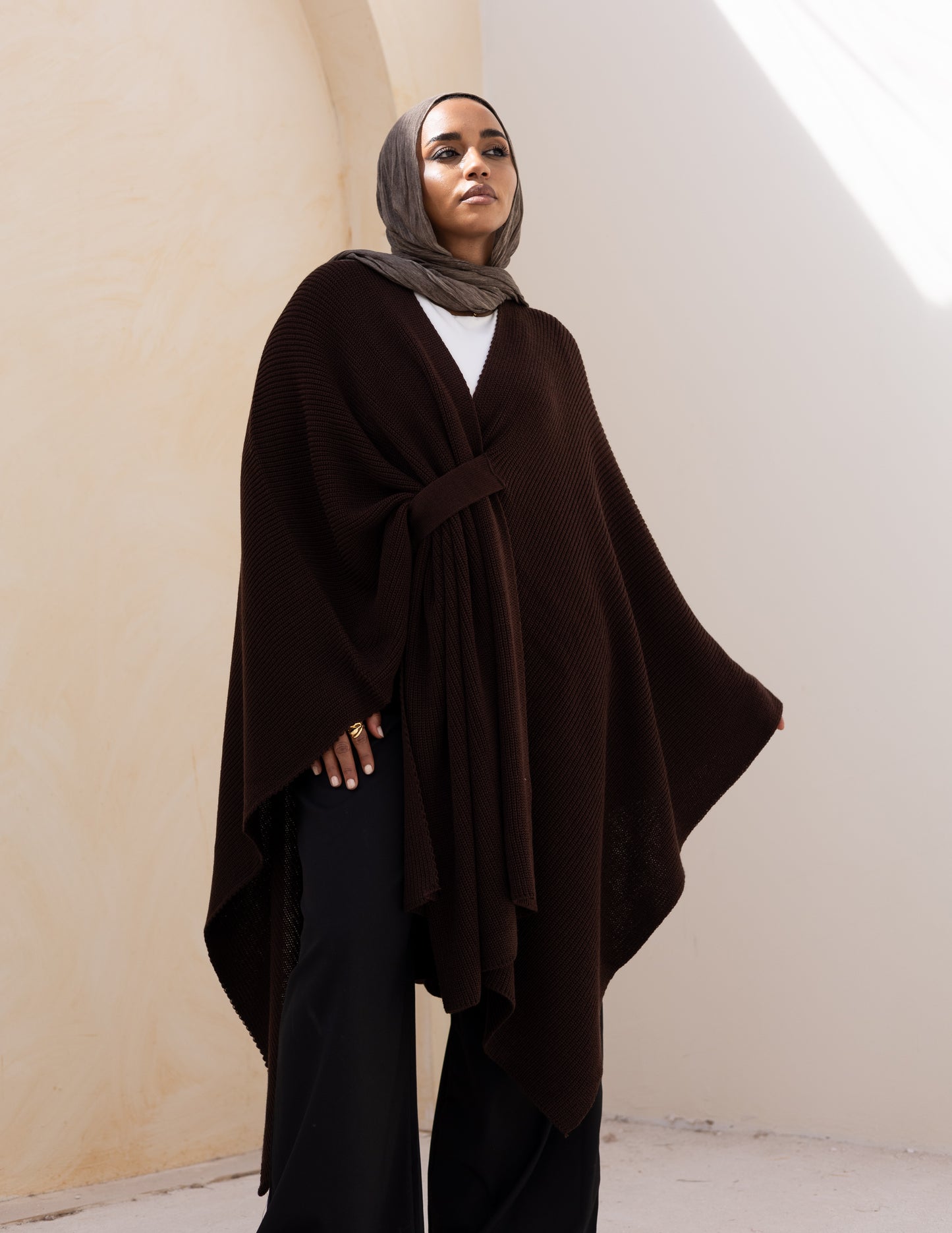 Elle Cape — Burnt Brown