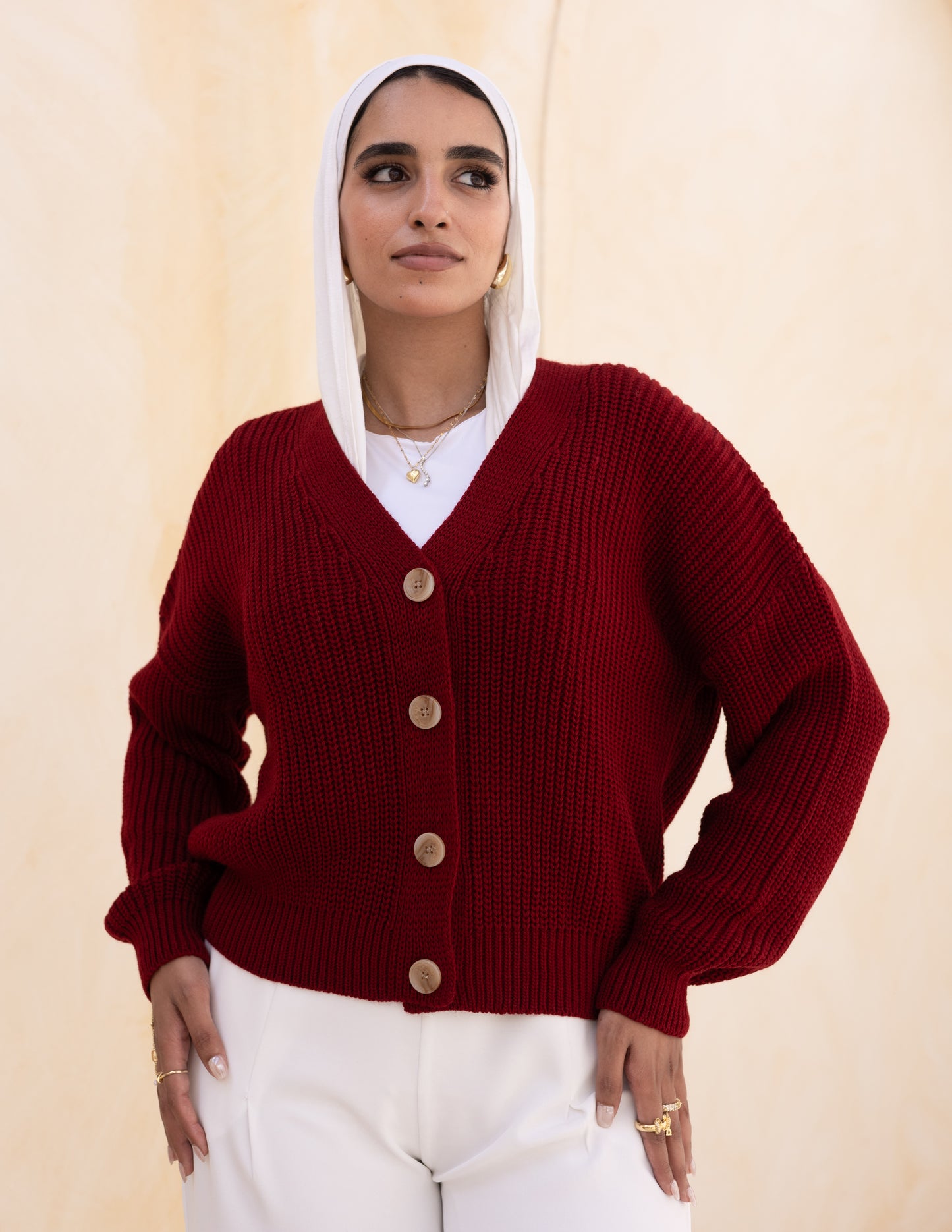 Aura Sweater — Maroon