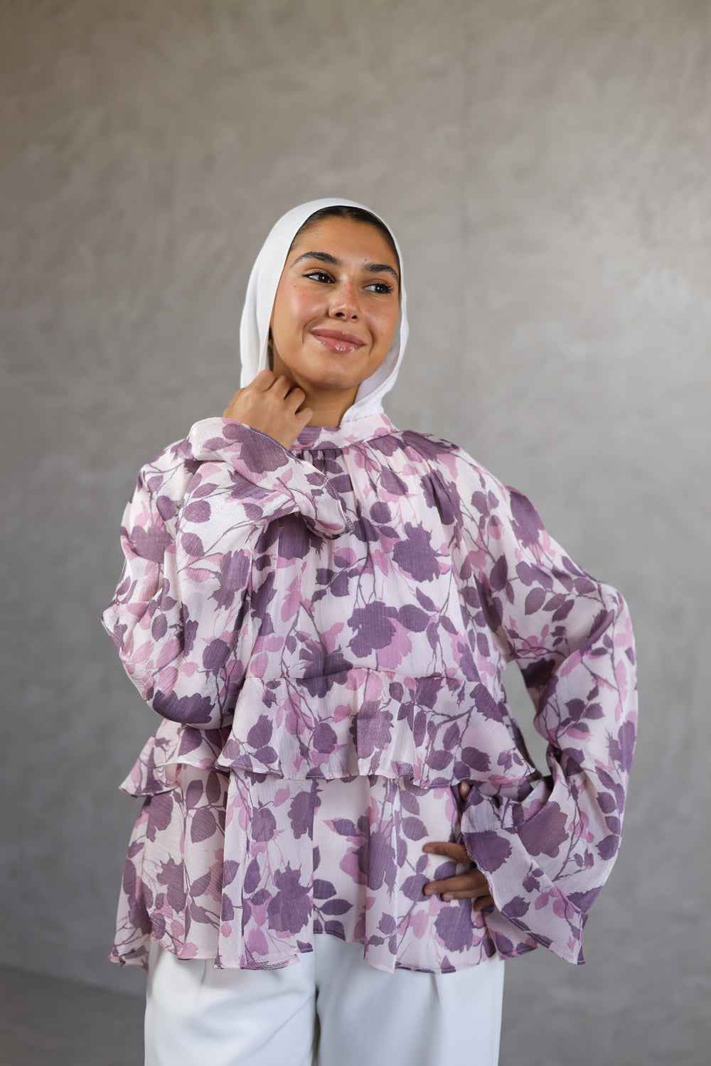 Pansy blouse_purple