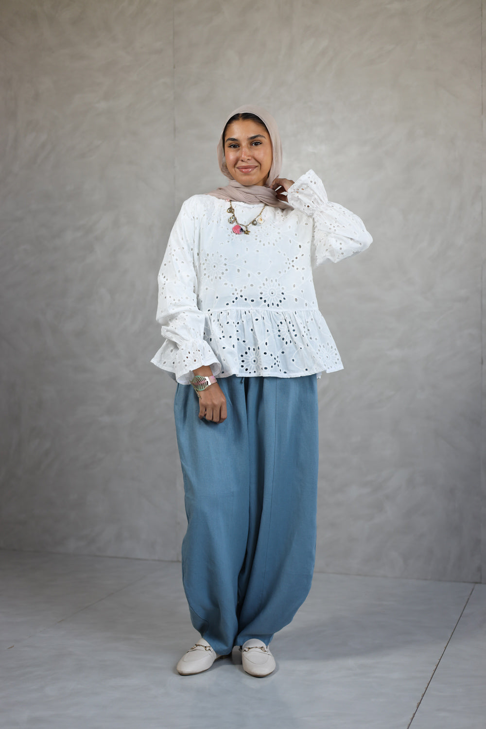 Dalilah Blouse _white