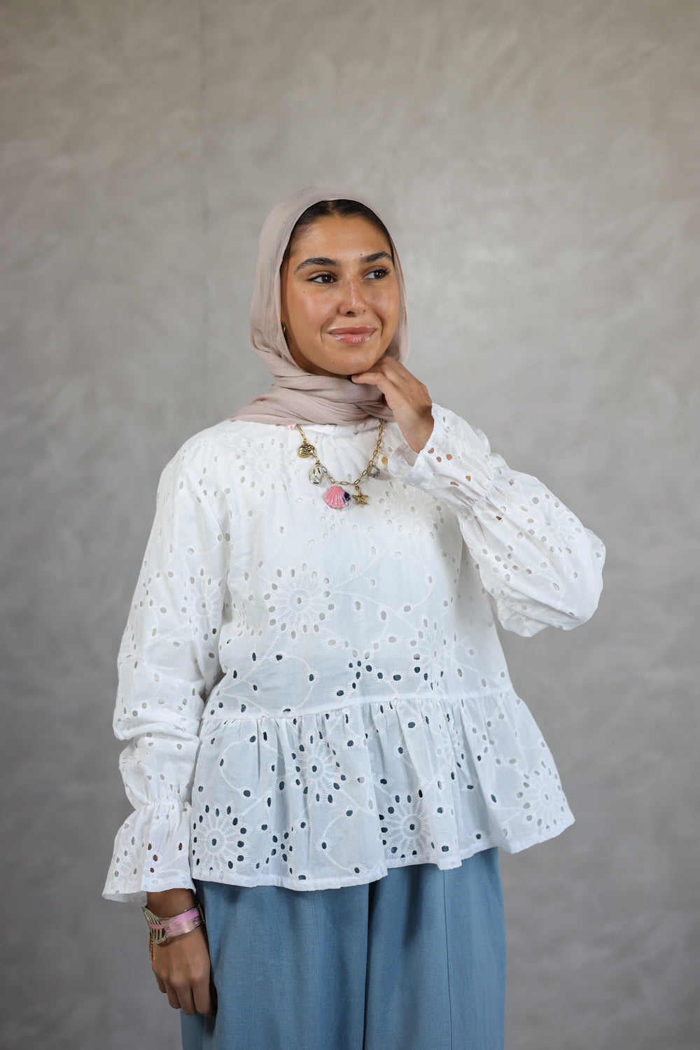 Dalilah Blouse _white