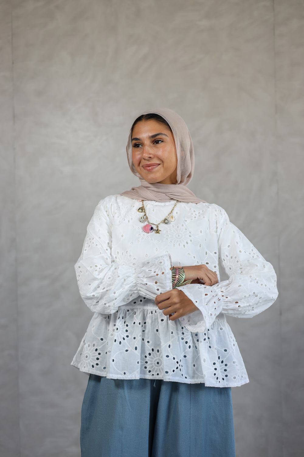 Dalilah Blouse _white