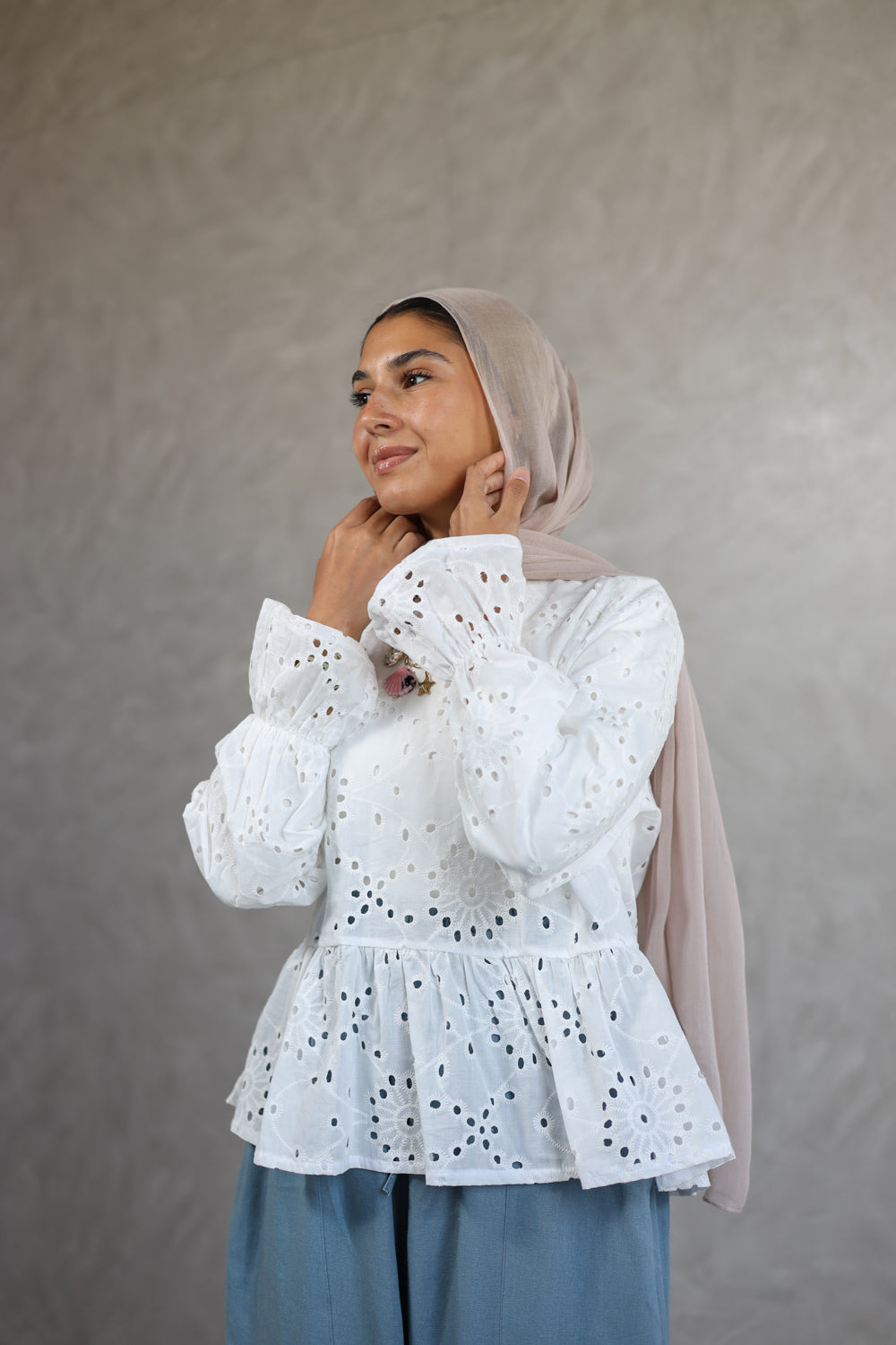 Dalilah Blouse _white