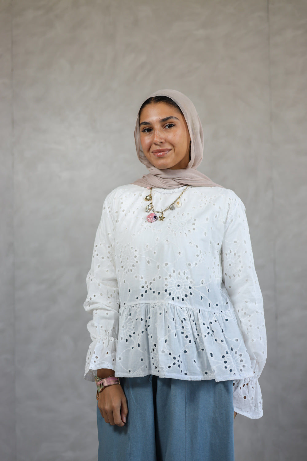 Dalilah Blouse _white