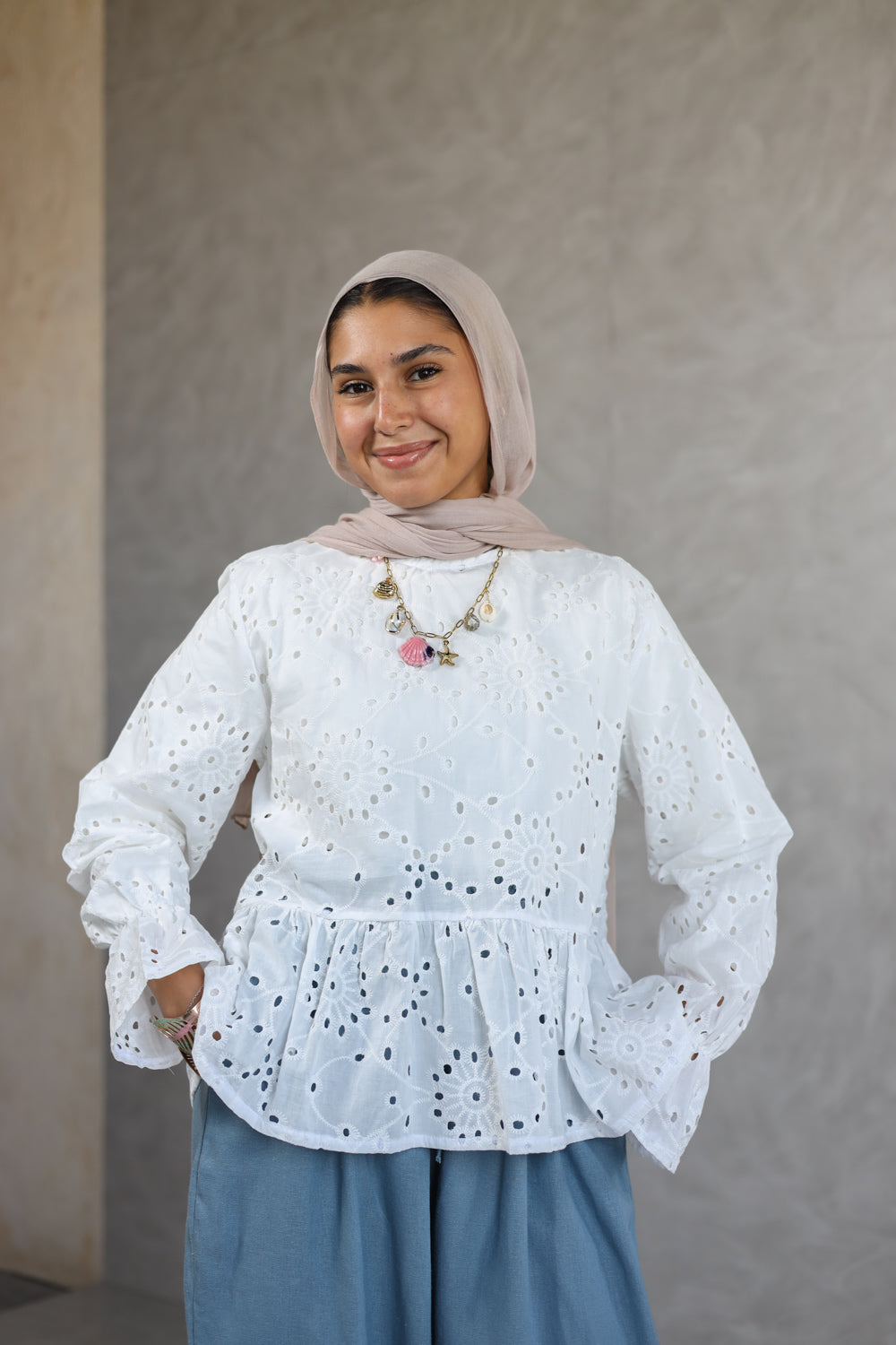 Dalilah Blouse _white