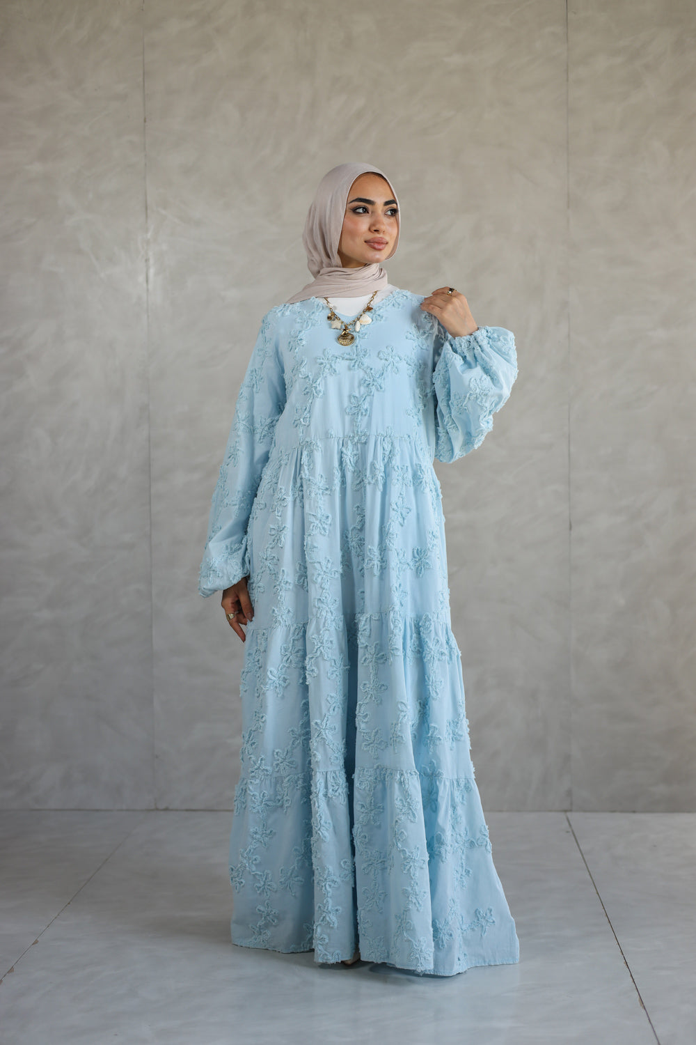 Tulia dress — baby blue