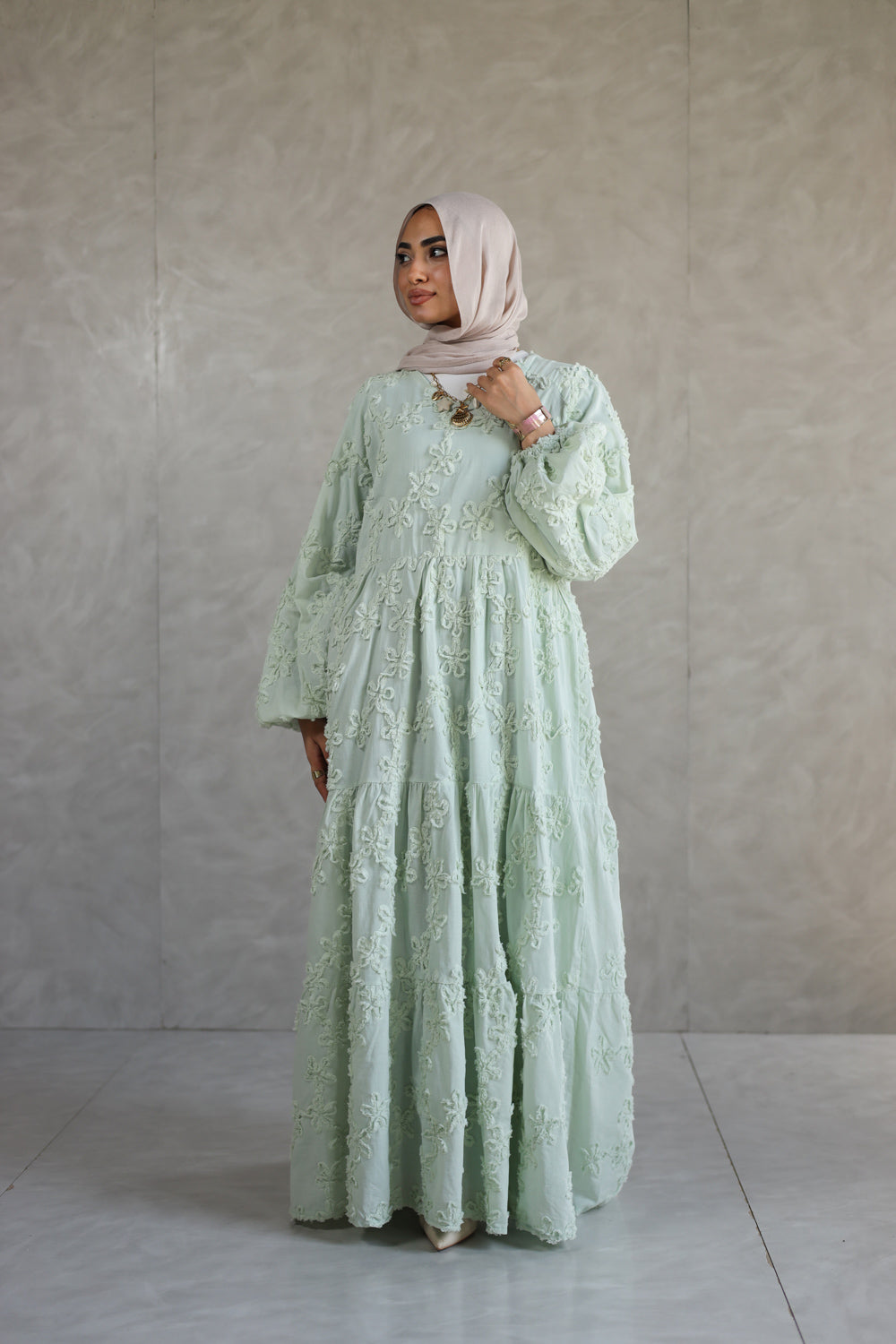Tulia dress — light green