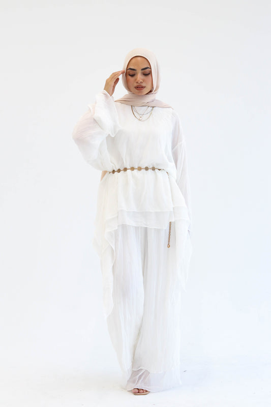 Crushed Set in White