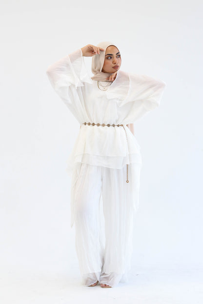Crushed Set in White