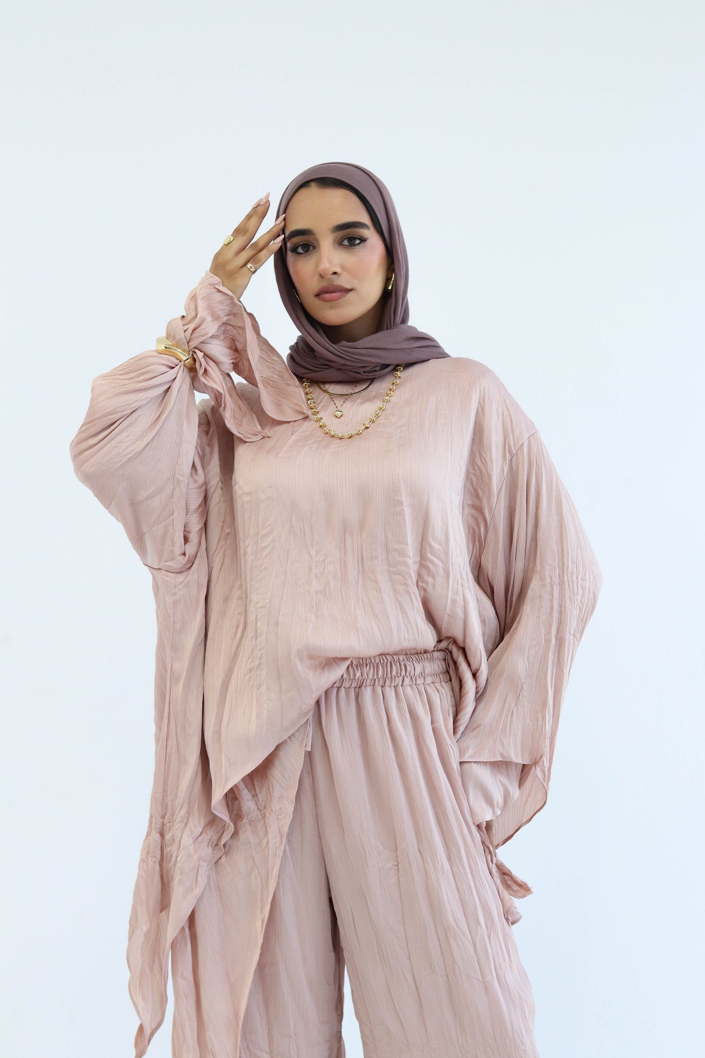Crushed Set in Nude