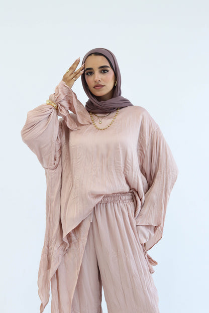 Crushed Set in Nude
