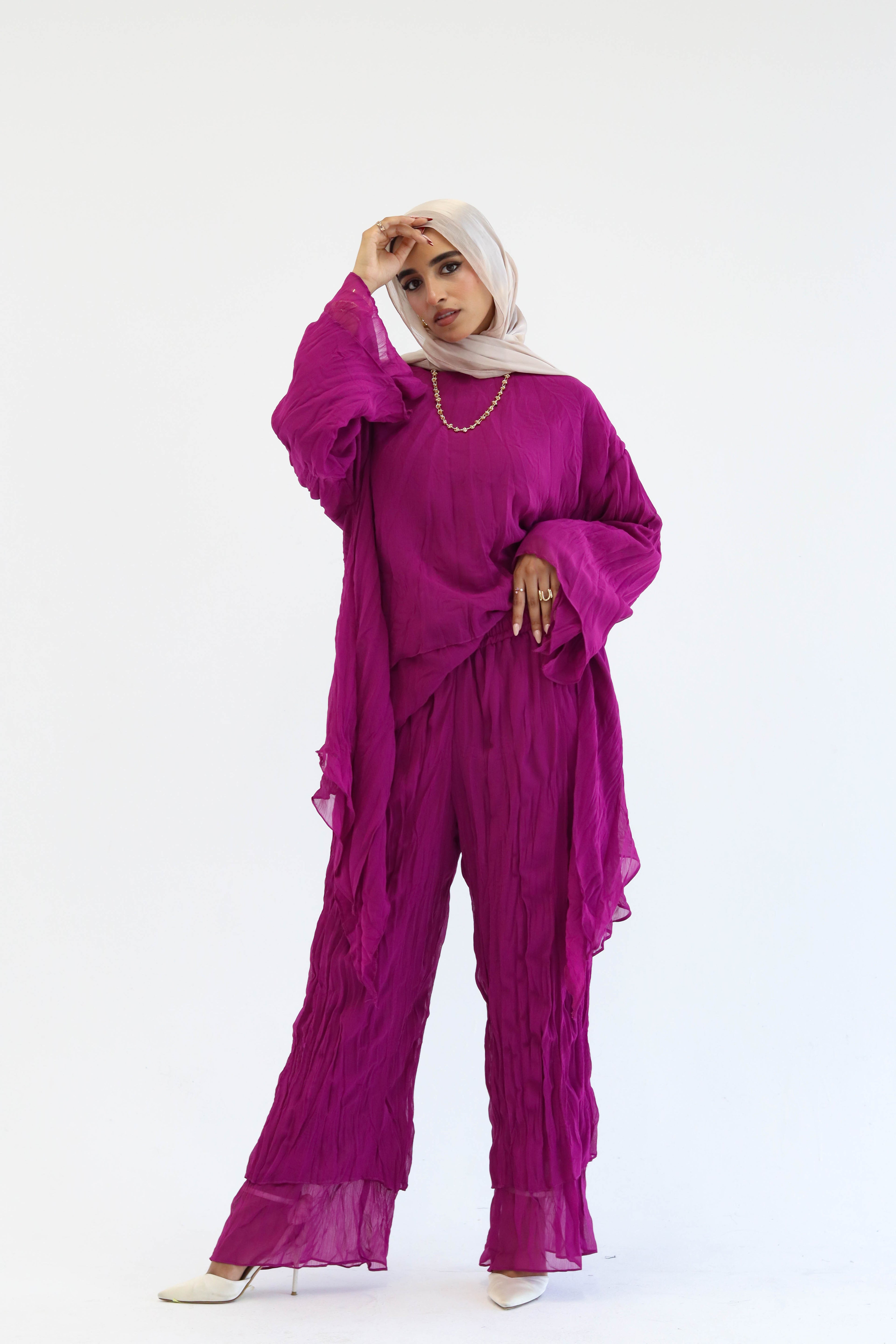 Crushed Set in Purple