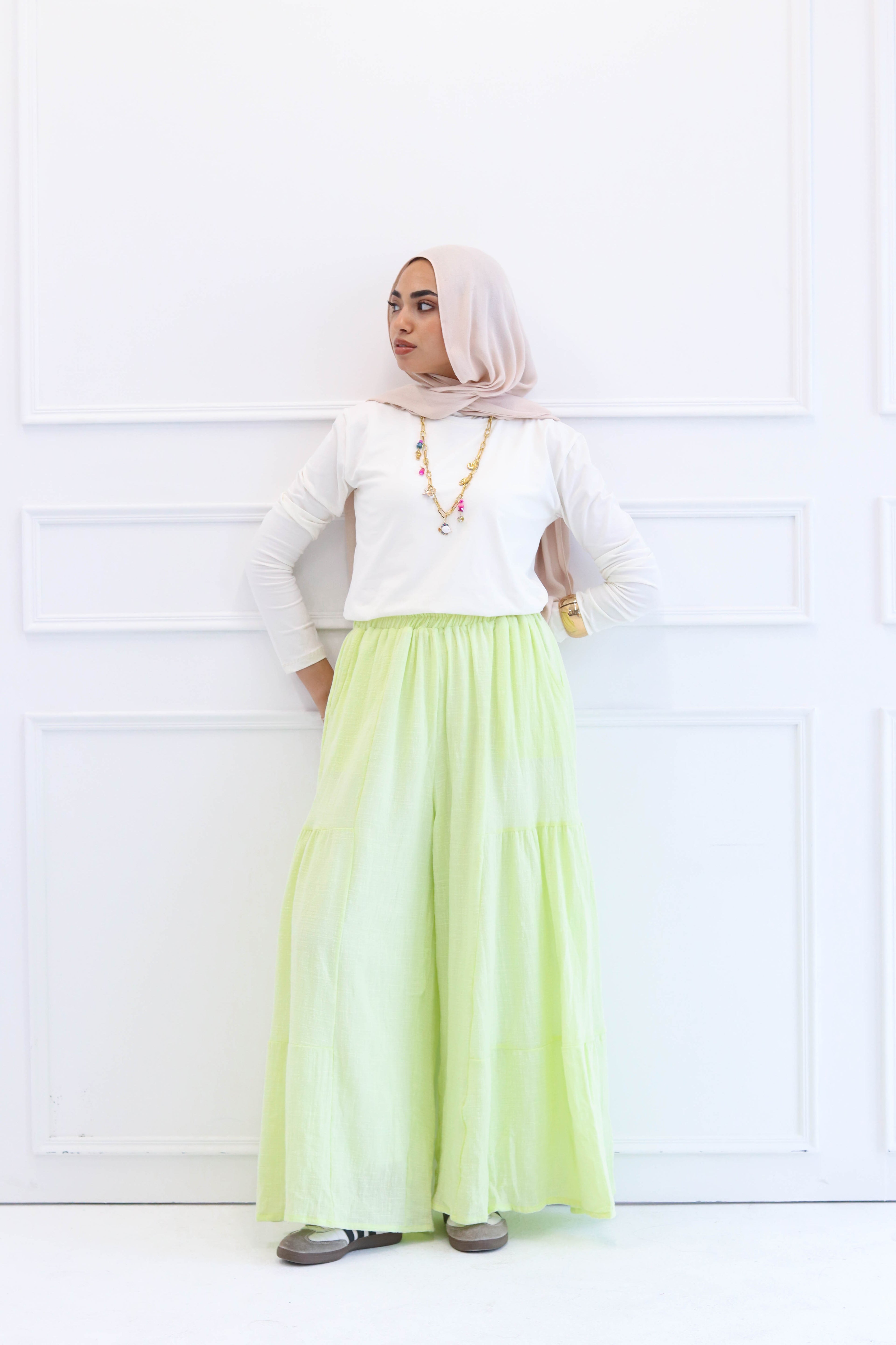 Butter Yellow Wide Leg Pants