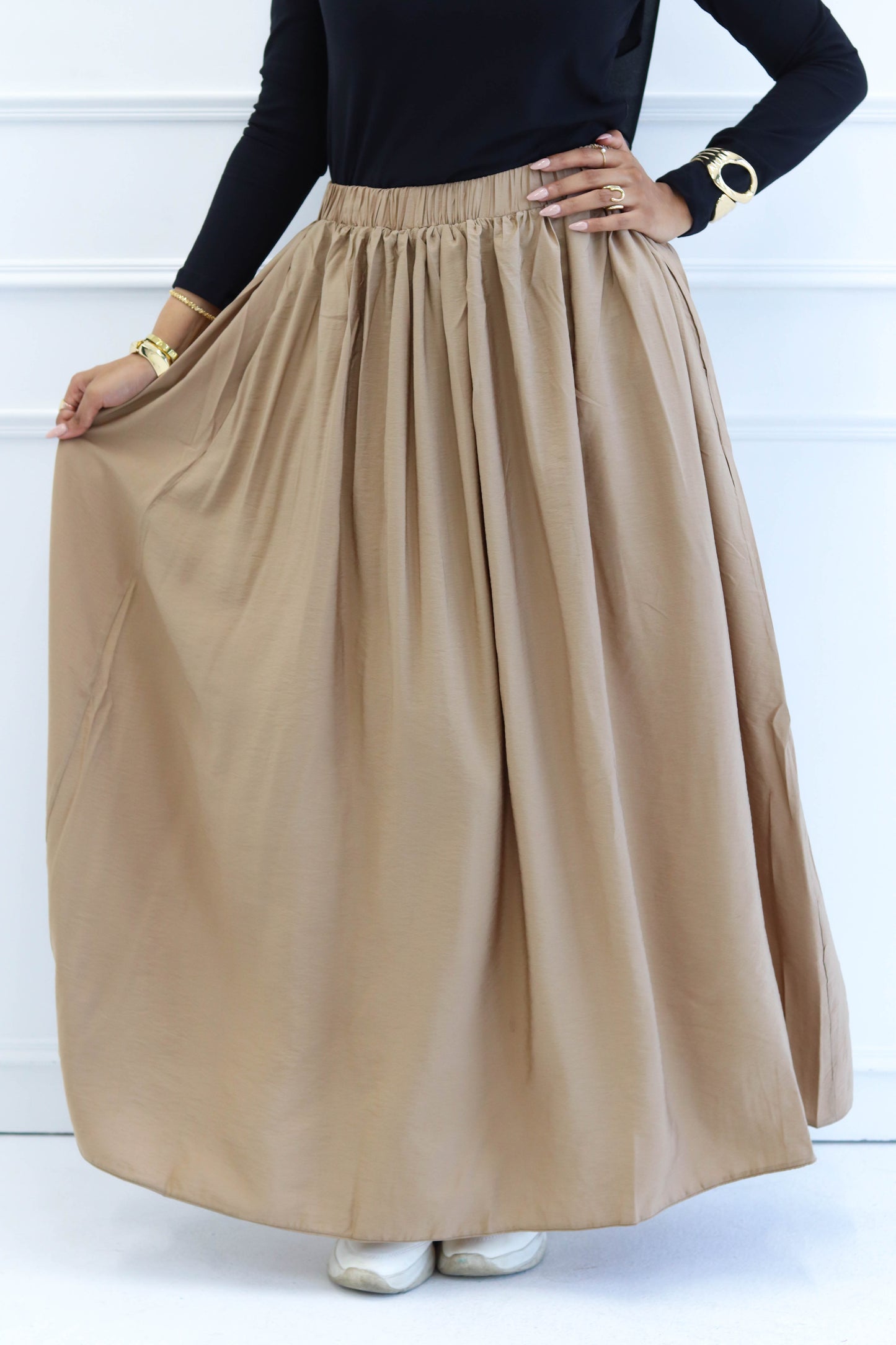 Pleated skirt in Cafe