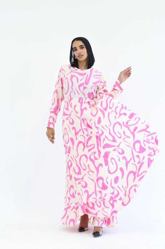 Floral Dress In Pink