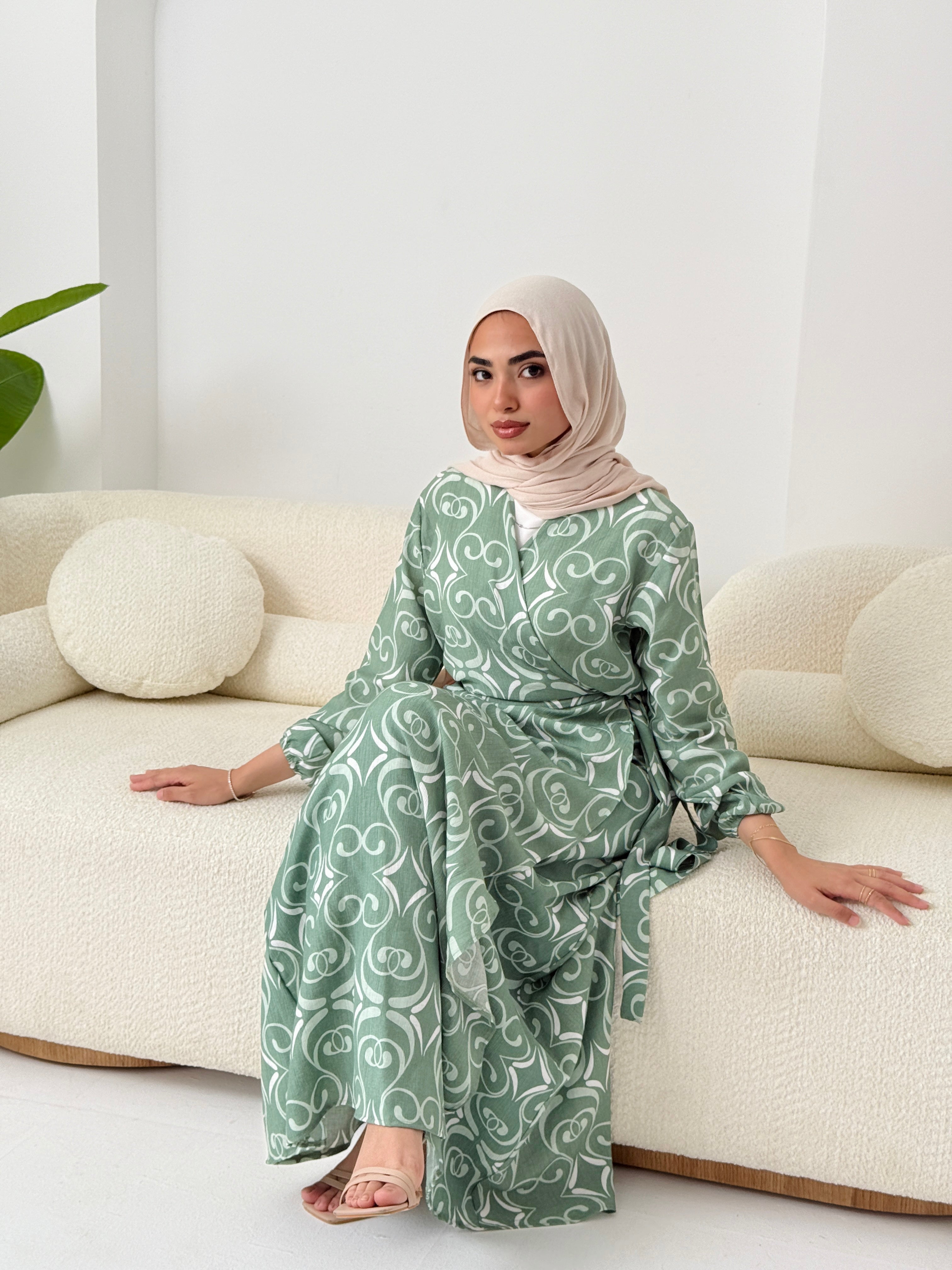 Candy Kayan Dress In Mint Green