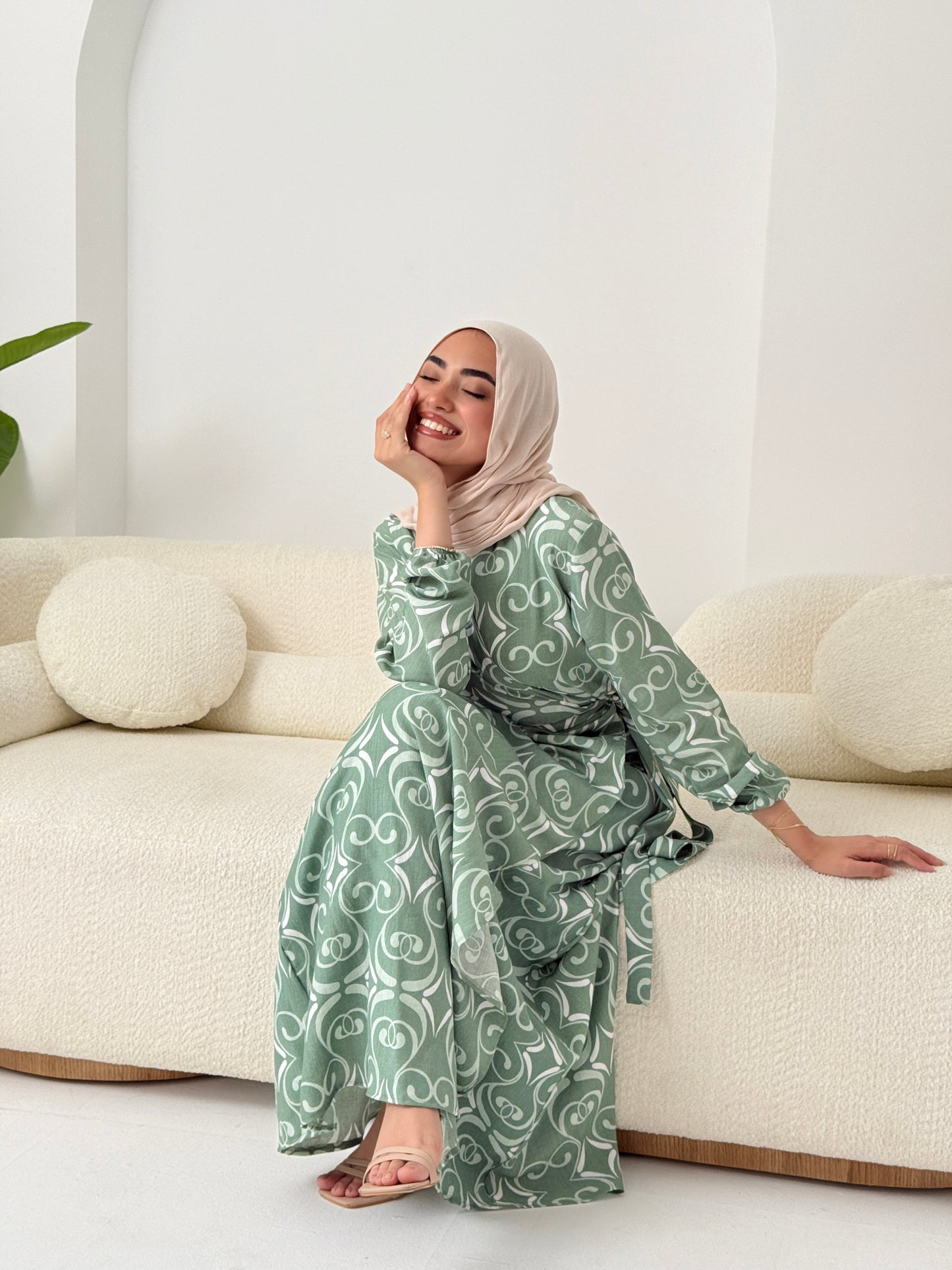 Candy Kayan Dress In Mint Green