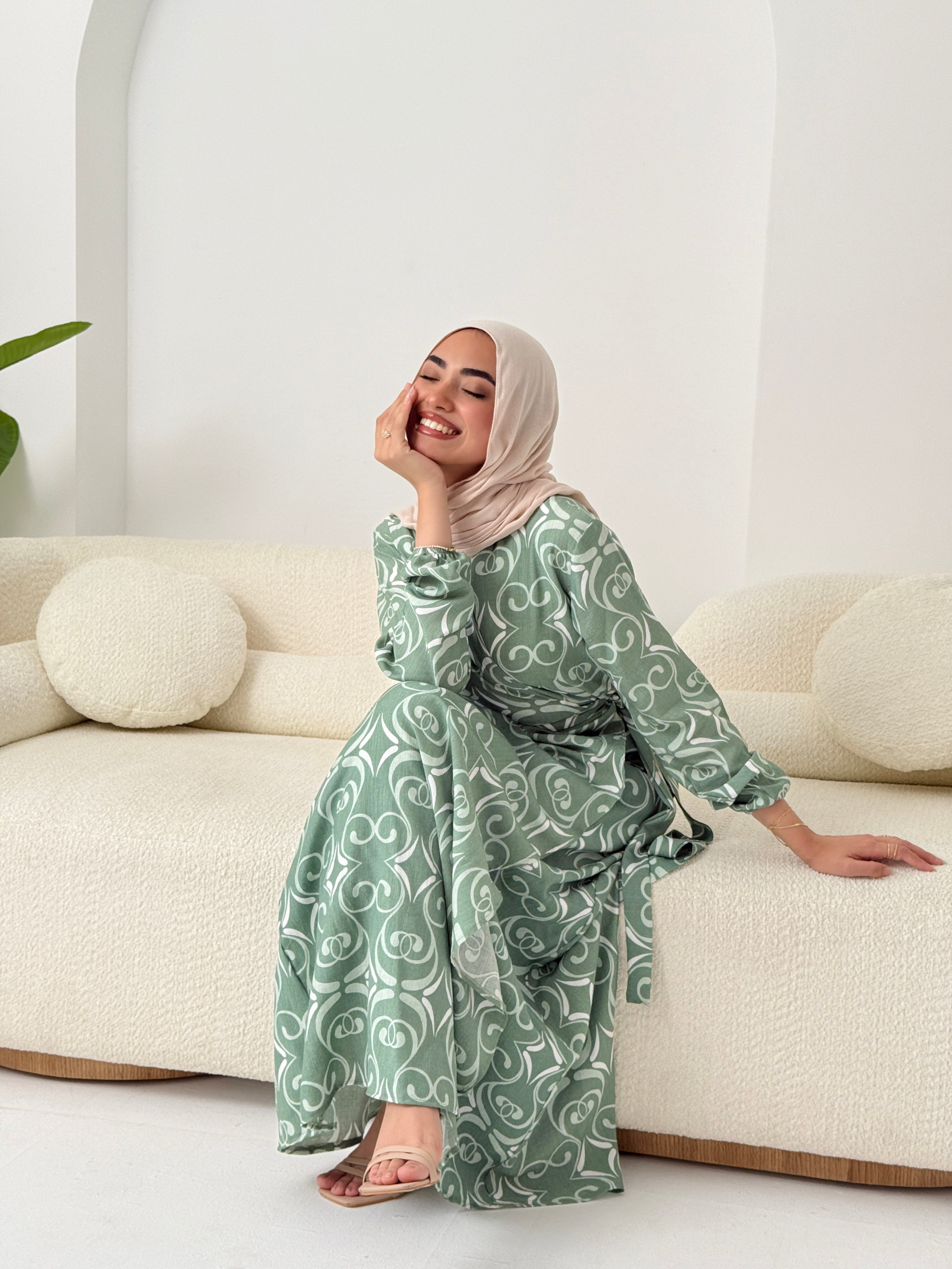 Candy Kayan Dress In Mint Green