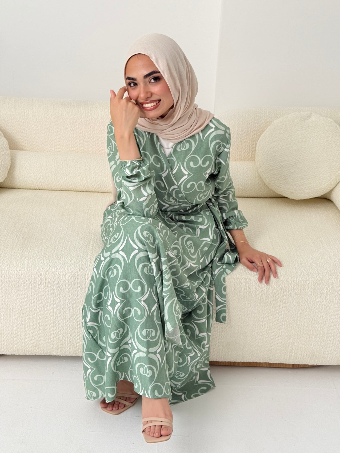 Candy Kayan Dress In Mint Green