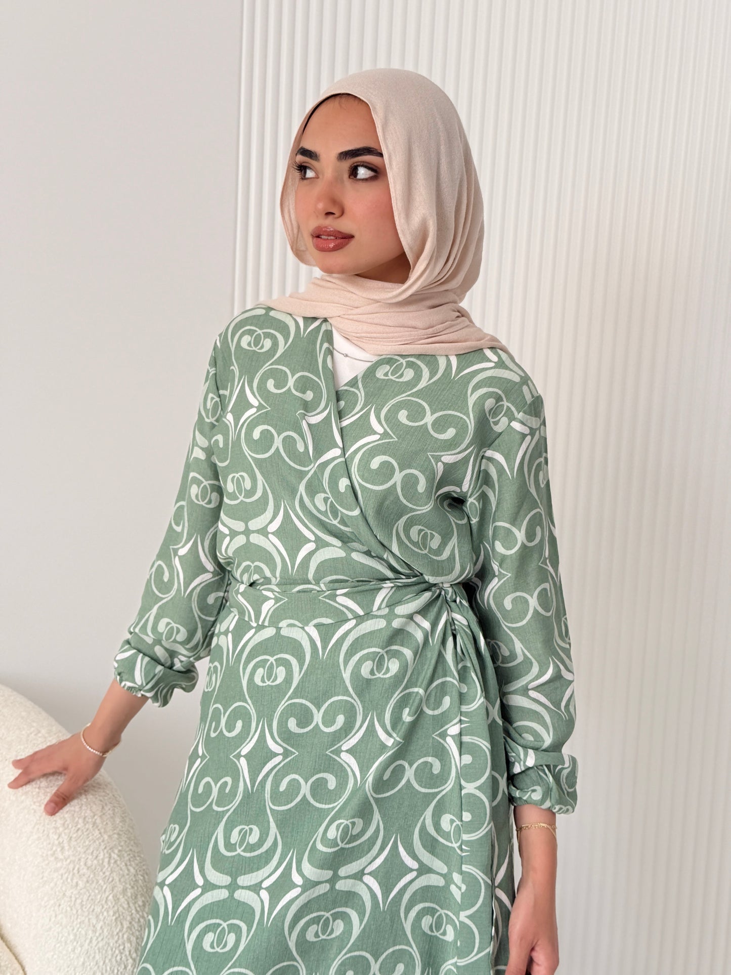Candy Kayan Dress In Mint Green