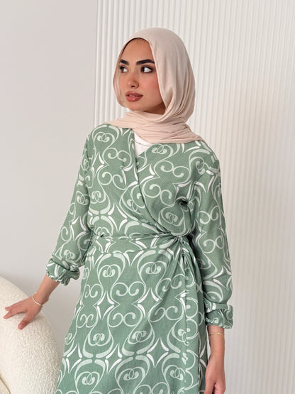 Candy Kayan Dress In Mint Green
