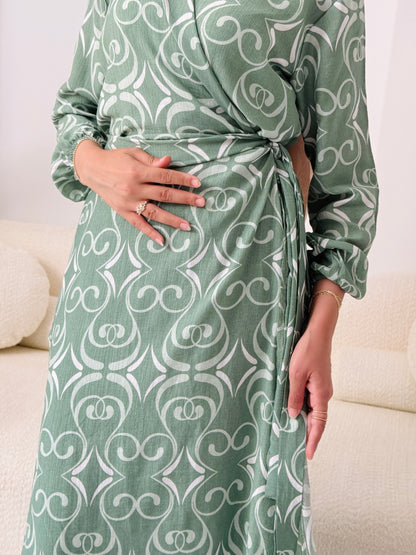 Candy Kayan Dress In Mint Green