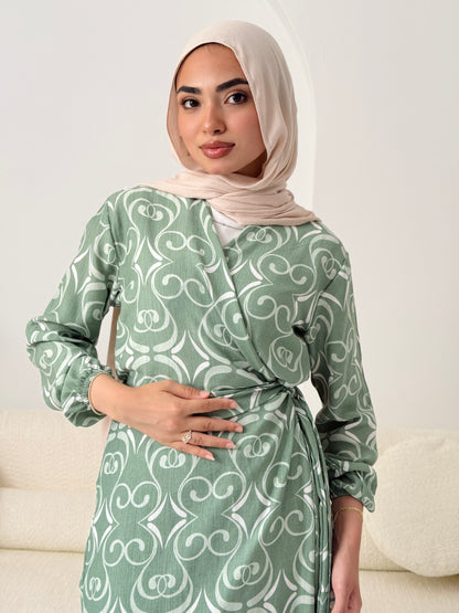 Candy Kayan Dress In Mint Green