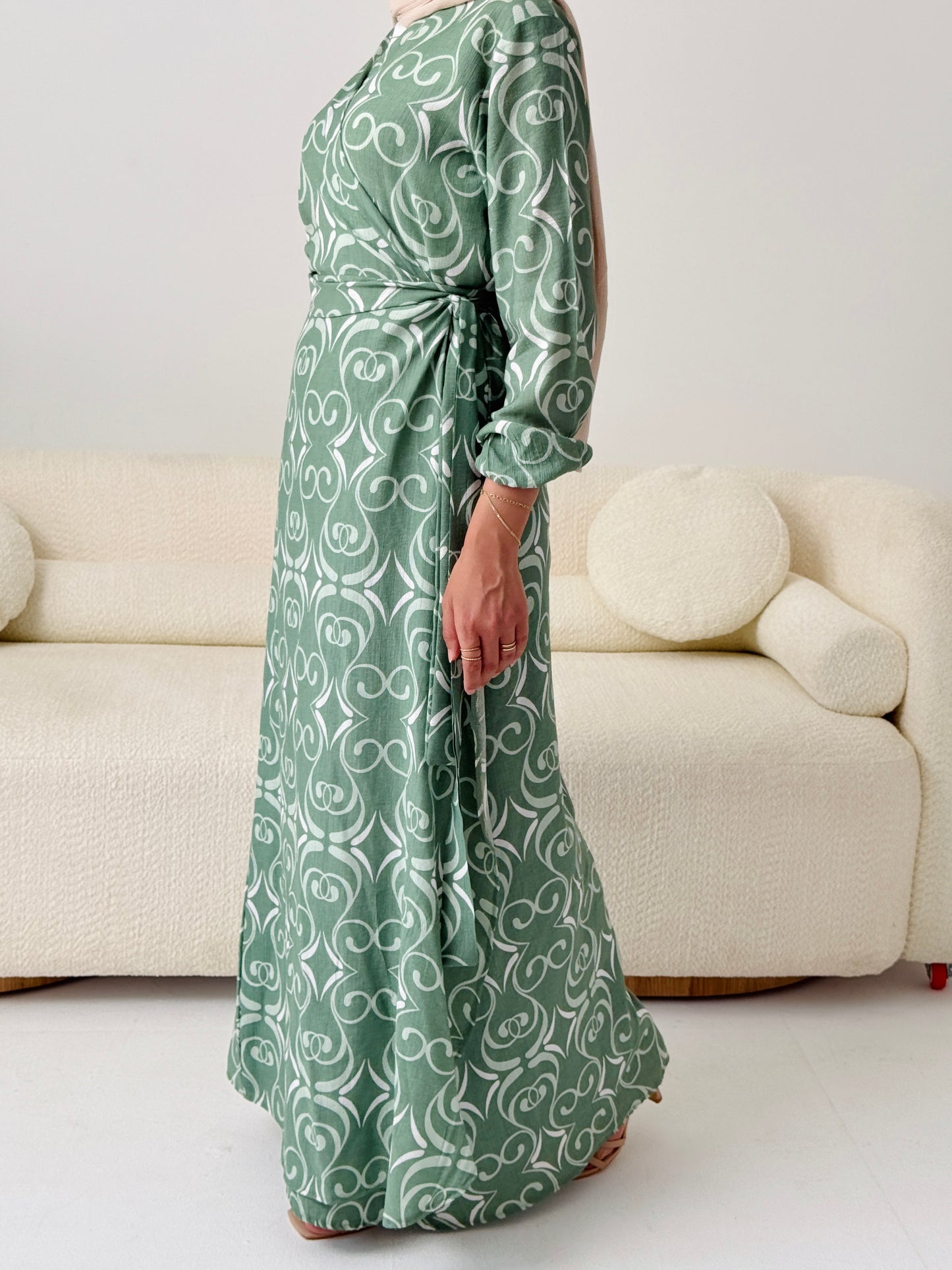 Candy Kayan Dress In Mint Green