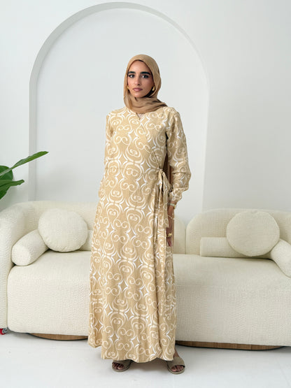 Candy Kayan Dress In Beige