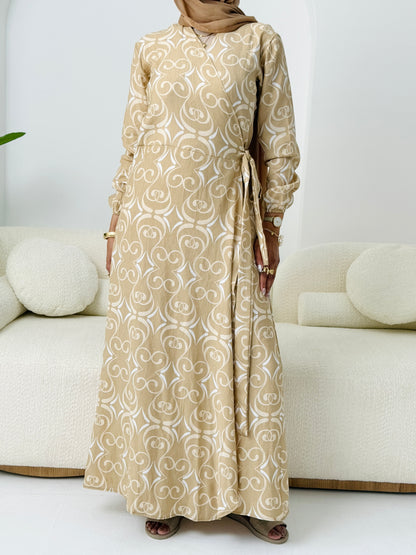 Candy Kayan Dress In Beige