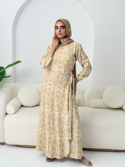 Candy Kayan Dress In Beige