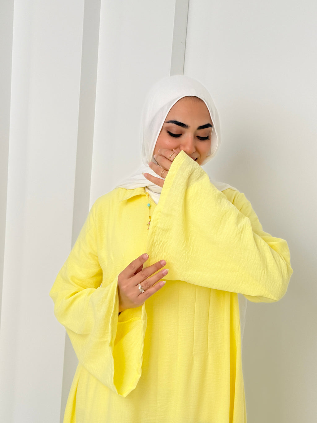 Darts Dress In Yellow