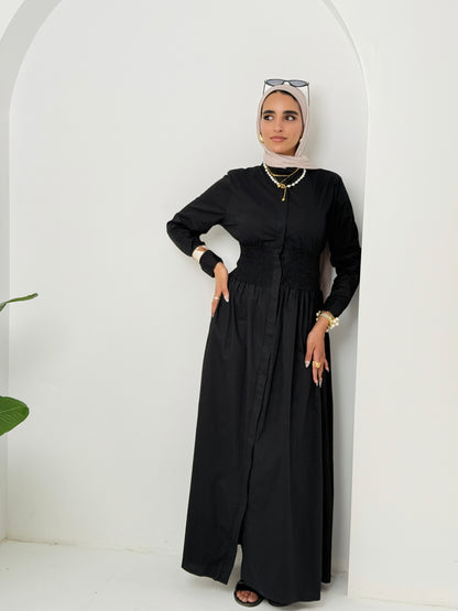 Poplin dress In Black