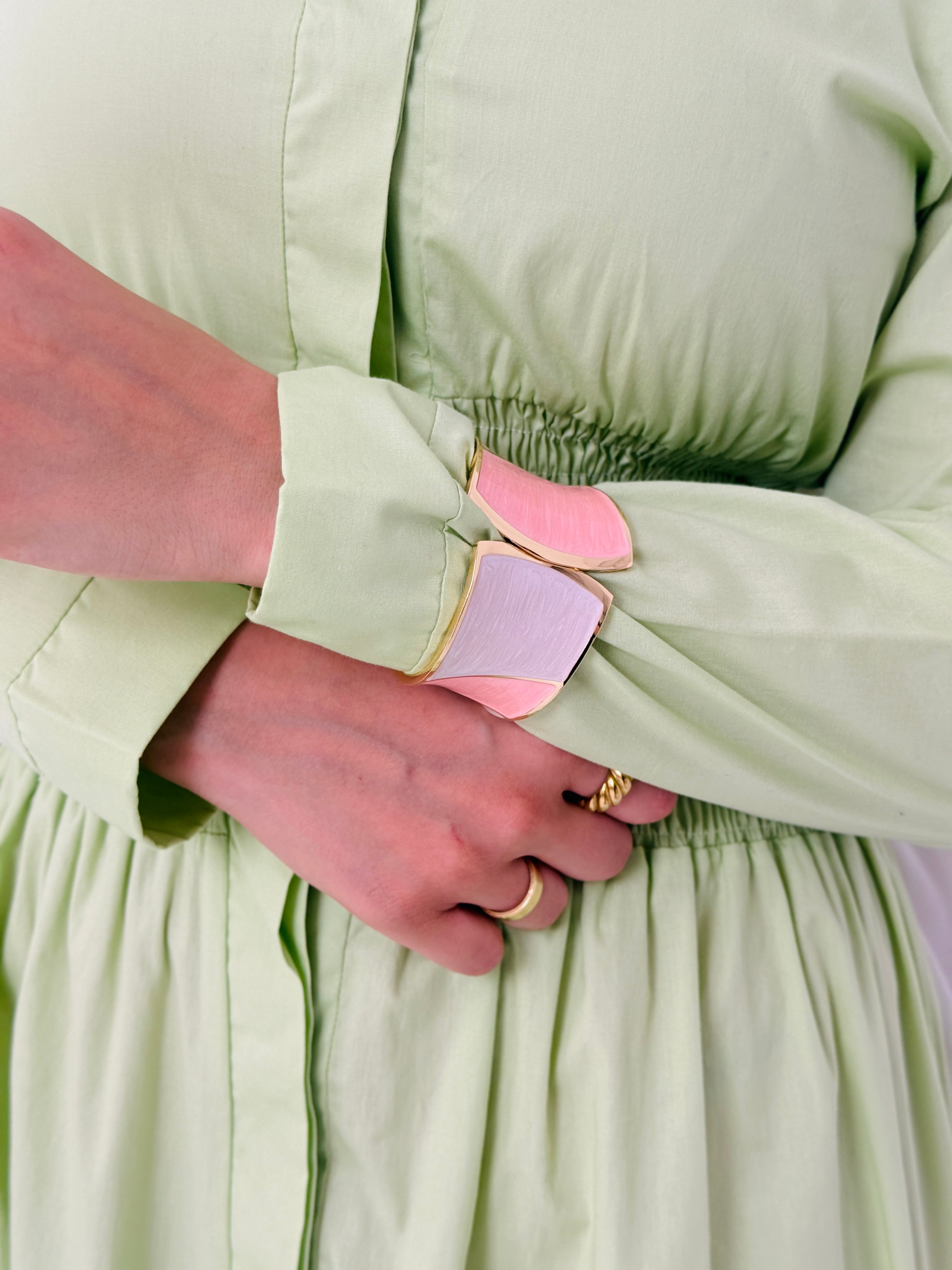 Poplin Dress In Lime