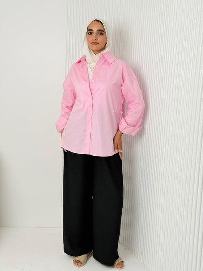 Pink Poplin Shirt
