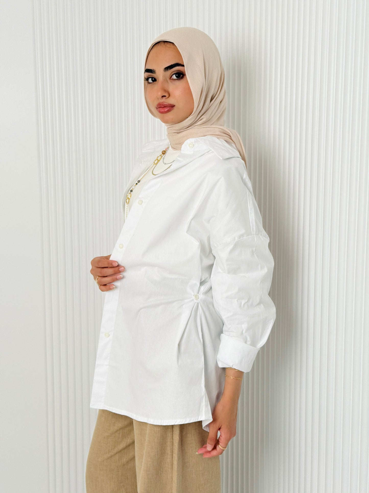 White Poplin Shirt