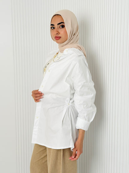 White Poplin Shirt