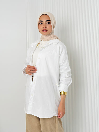 White Poplin Shirt
